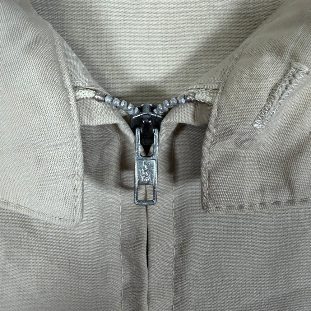 Vintage Sir Jac Harrington Jacket Mens L Beige Swing Top G9 Rockabilly 70s - Picture 5 of 13